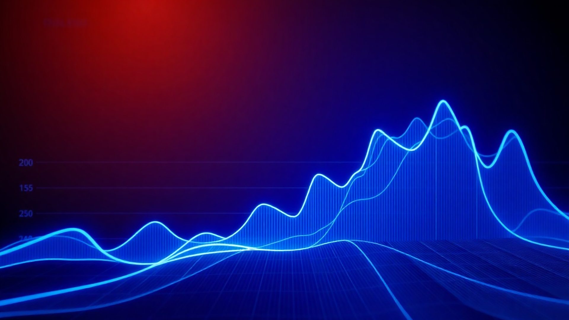 Dashboard de trading automatizat cu linii indigo pe fundal navy